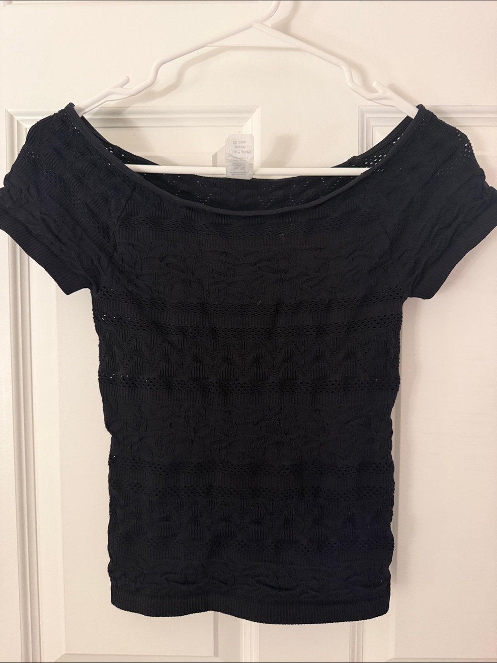 Nikibiki Black Short Sleeve Knit Tee